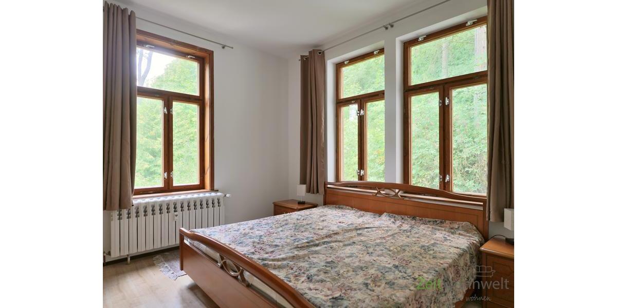 Blick ins große Schlafzimmer