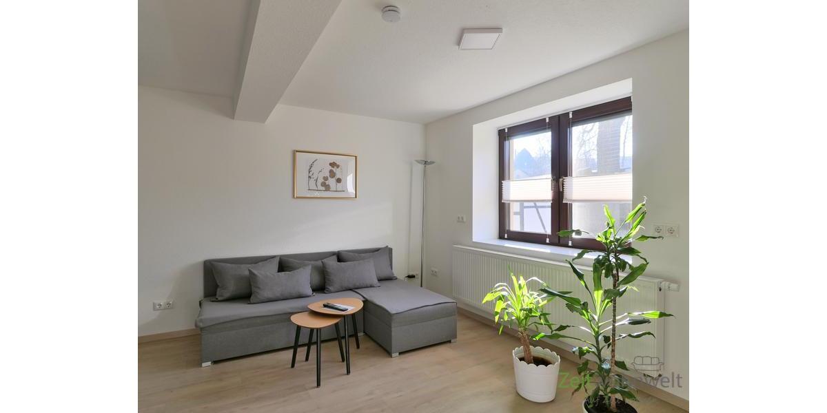 (EF1360_M) Arnstadt: Alkersleben, neu möblierte Wohnung mit eigenem Hauseingang, großer Außenbereich mit Terrasse - Etagenwohnung Alkersleben Alkersleben | Angebot:26548614